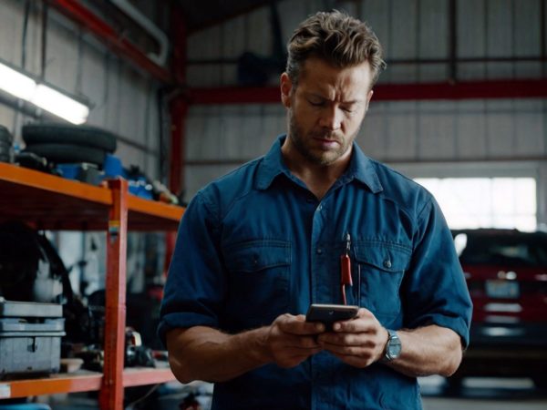 man-blue-shirt-is-looking-phone